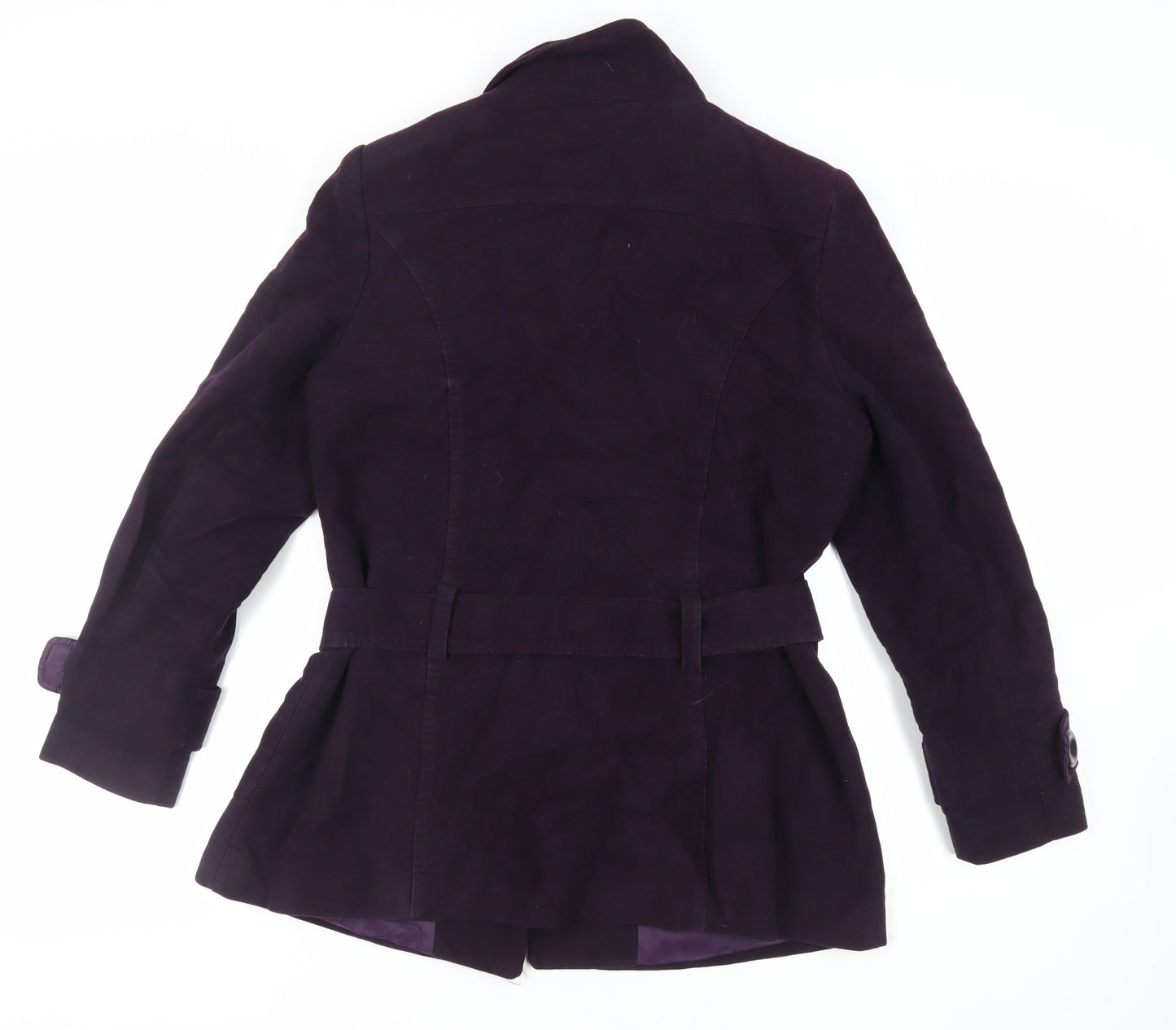Womens UK Size 16 BHS Purple Pea Coat