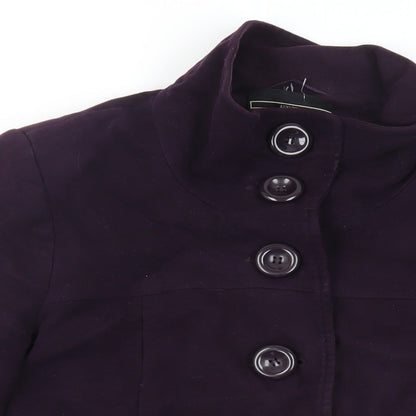 Womens UK Size 16 BHS Purple Pea Coat