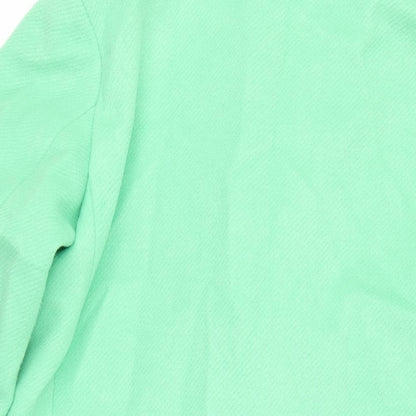 Womens UK Size 14 Marks and Spencer Green Overcoat