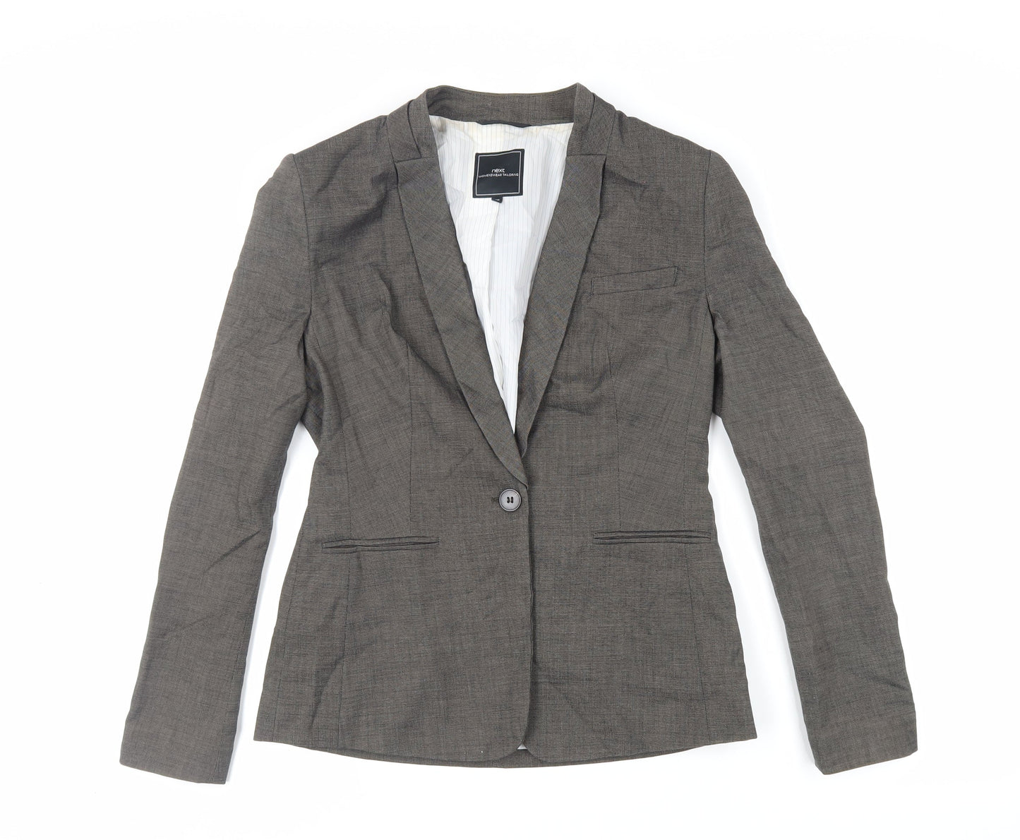 NEXT Womens Brown Jacket Blazer Size 10 Button