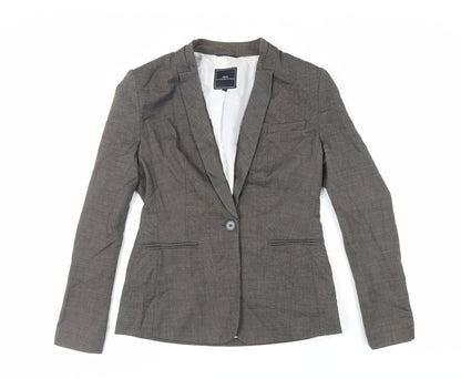NEXT Womens Brown Jacket Blazer Size 10 Button