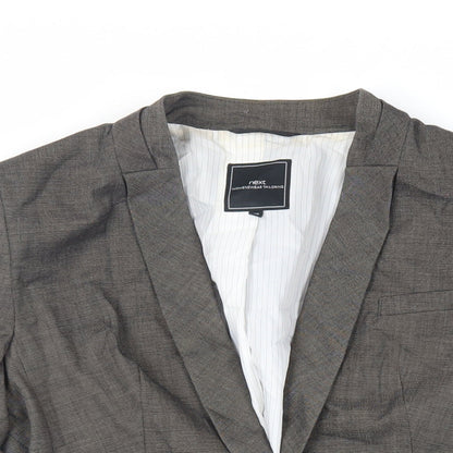 NEXT Womens Brown Jacket Blazer Size 10 Button