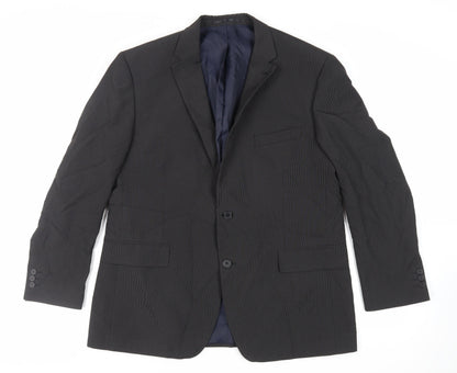 Mens UK Size 44 Debenhams Regular Black Suit Jacket