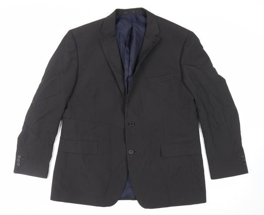Mens UK Size 44 Debenhams Regular Black Suit Jacket