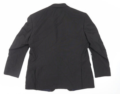 Mens UK Size 44 Debenhams Regular Black Suit Jacket