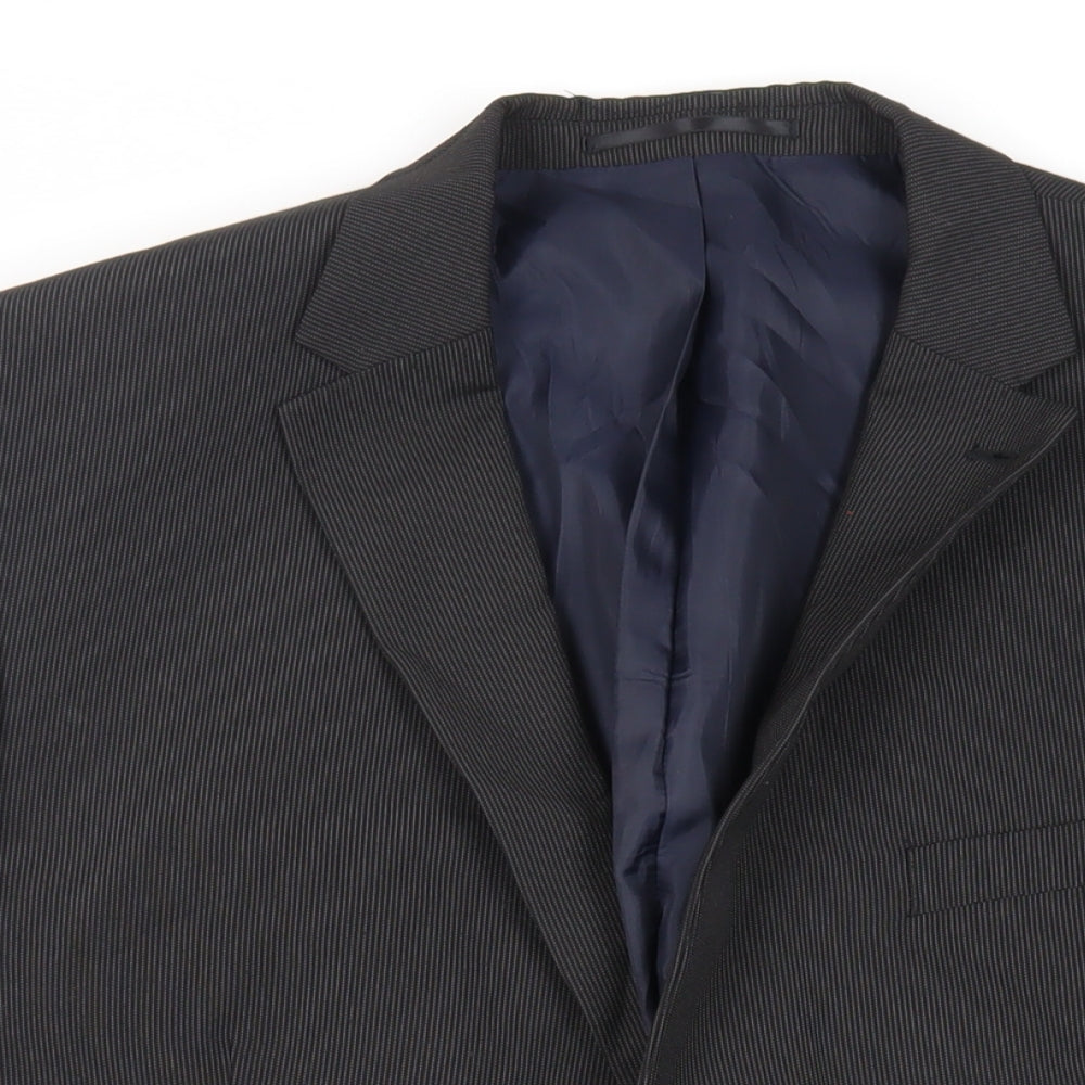 Mens UK Size 44 Debenhams Regular Black Suit Jacket