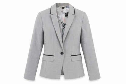 Next Womens Grey Jacket Blazer Size 10 Button