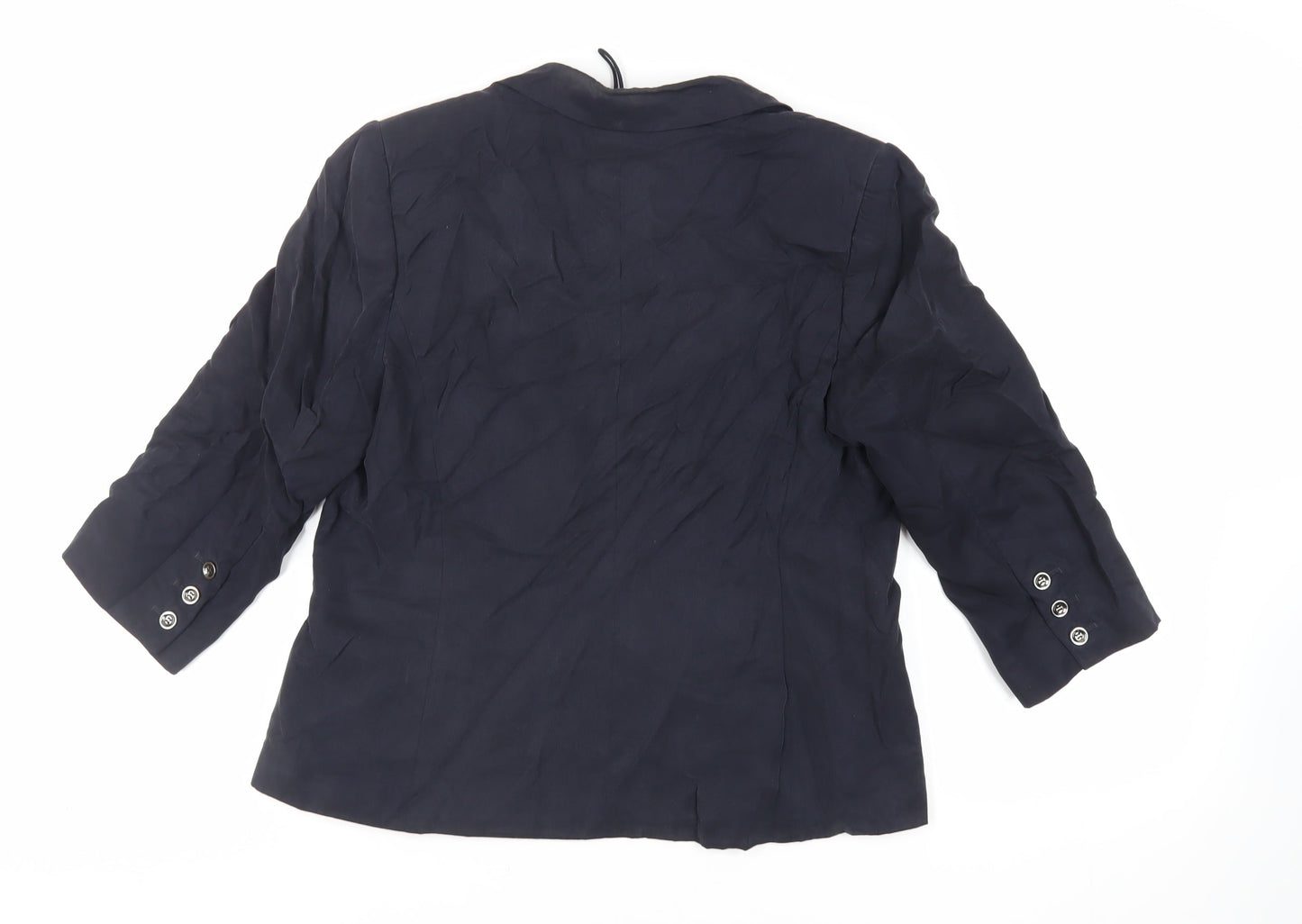 Autograph Womens Blue Jacket Blazer Size 14 - Open