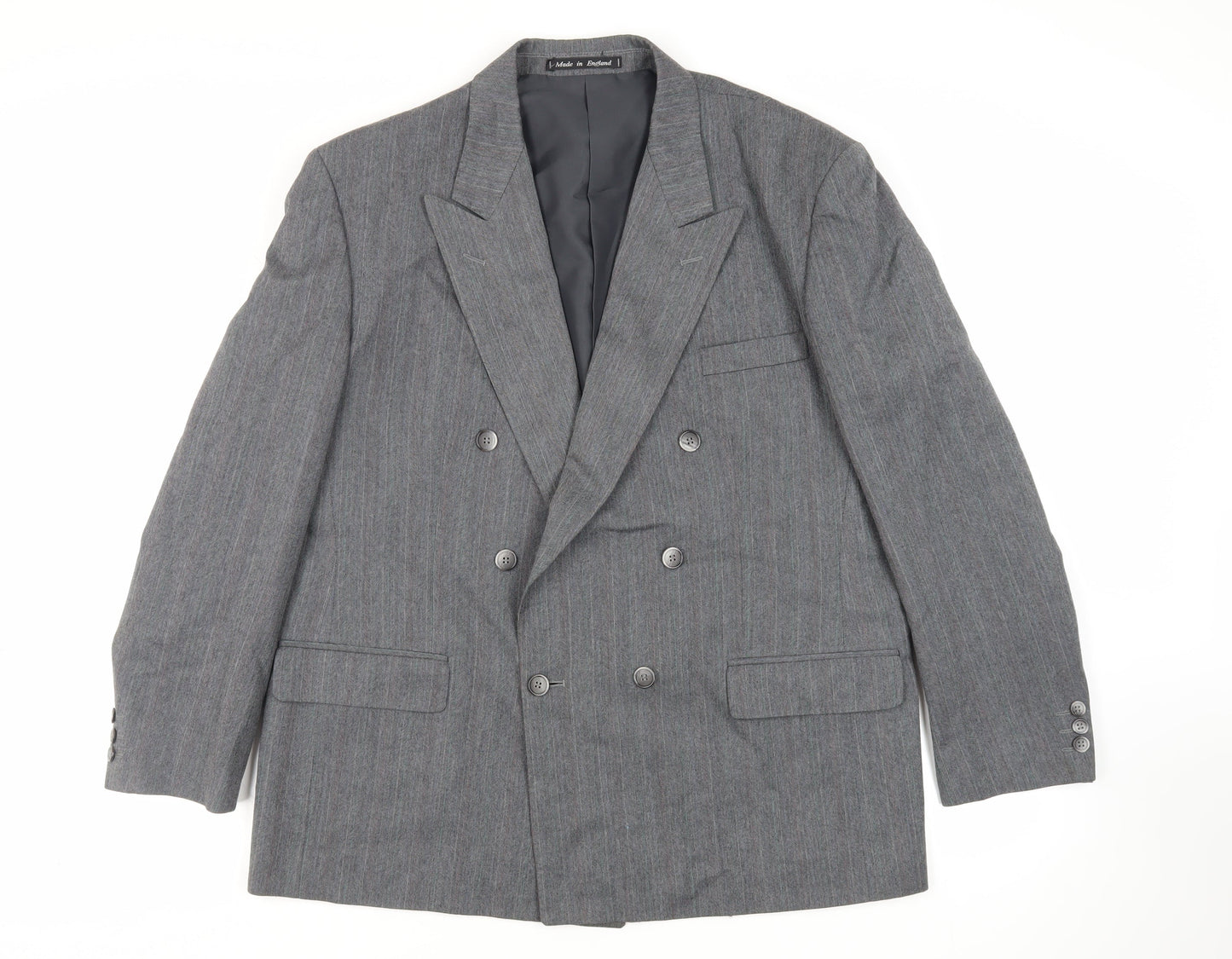 Mens UK Size 46 Harbarry of England Regular Grey Suit Jacket