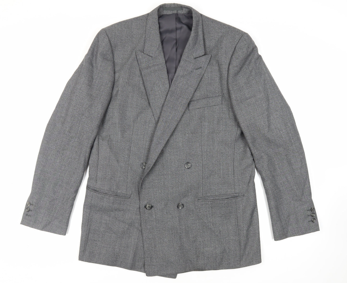 Club Member Mens Grey Polyester Jacket Suit Jacket Size 44 Regular