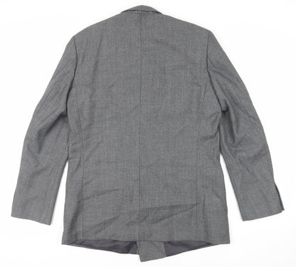 Club Member Mens Grey Polyester Jacket Suit Jacket Size 44 Regular