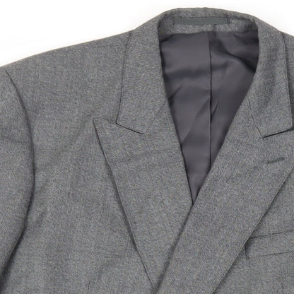 Club Member Mens Grey Polyester Jacket Suit Jacket Size 44 Regular