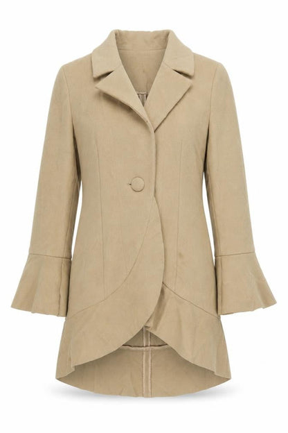 Womens UK Size 14 Per Una Brown Overcoat