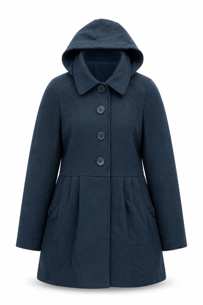 Womens UK Size 10 Divided by H&M Green Pea Coat