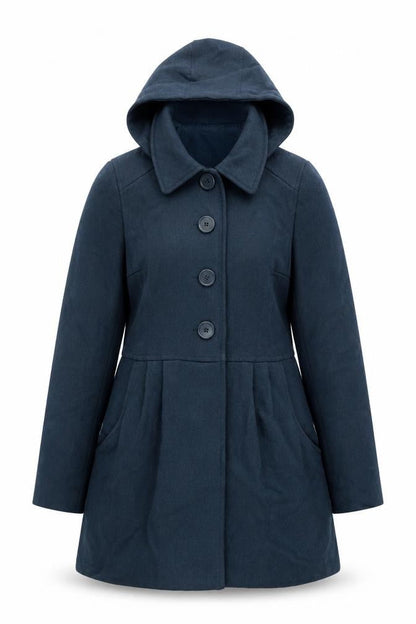Womens UK Size 10 Divided by H&M Green Pea Coat