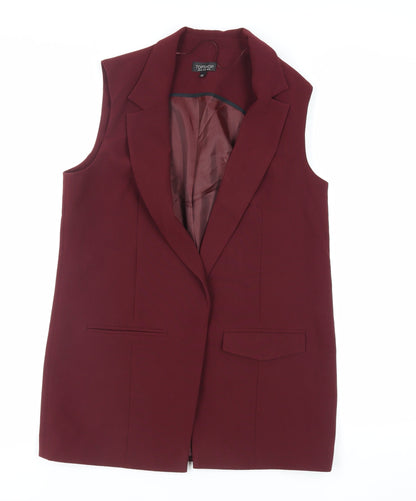 Topshop Womens Purple Jacket Waistcoat Size 14 - Open