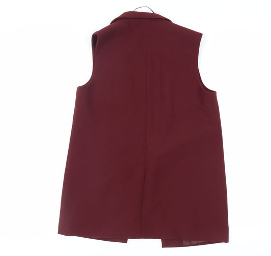 Topshop Womens Purple Jacket Waistcoat Size 14 - Open