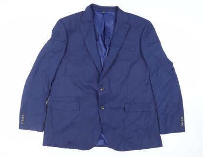 Mens UK Size 46 Marks and Spencer Regular Blue Suit Jacket