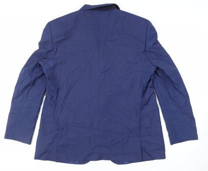 Mens UK Size 46 Marks and Spencer Regular Blue Suit Jacket