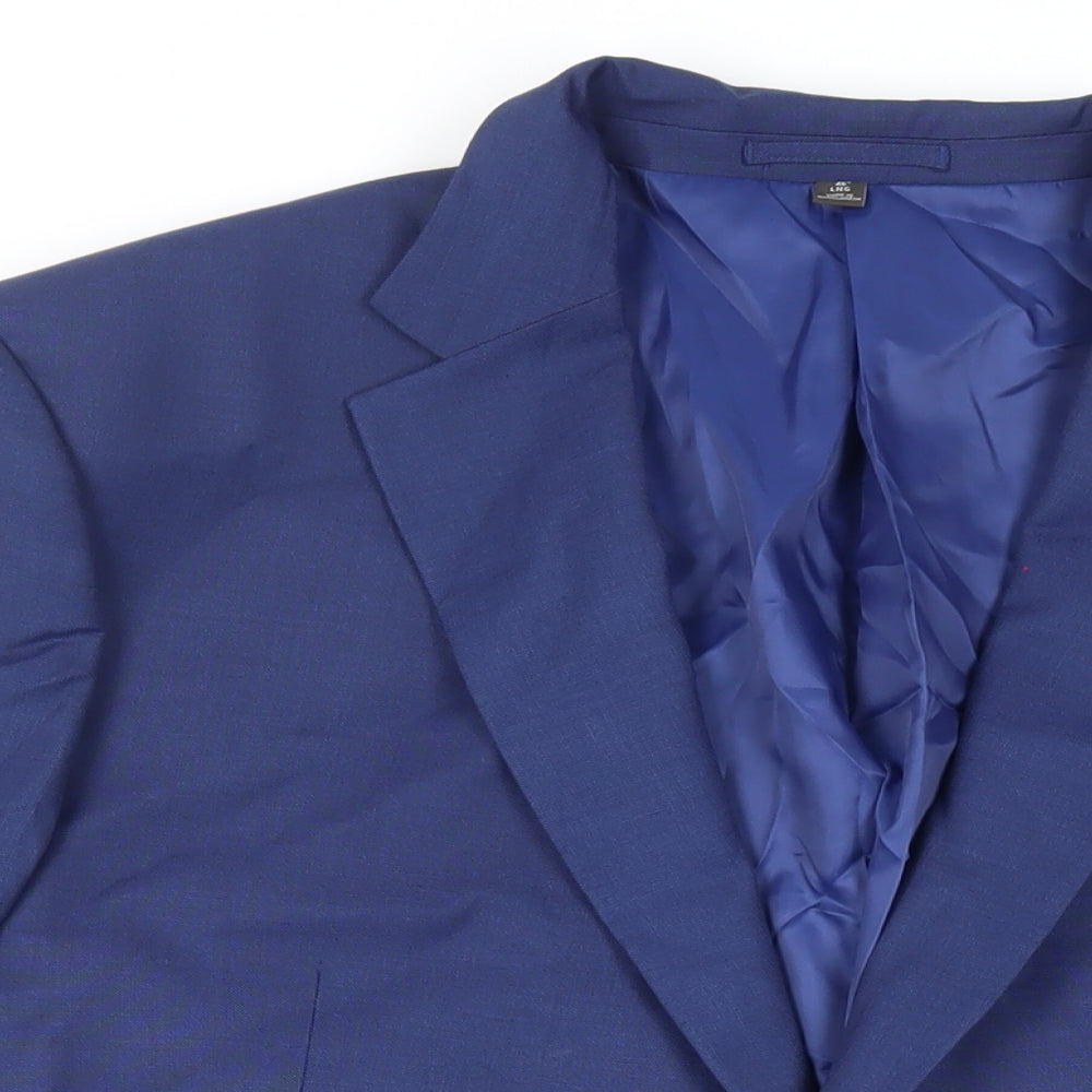 Mens UK Size 46 Marks and Spencer Regular Blue Suit Jacket