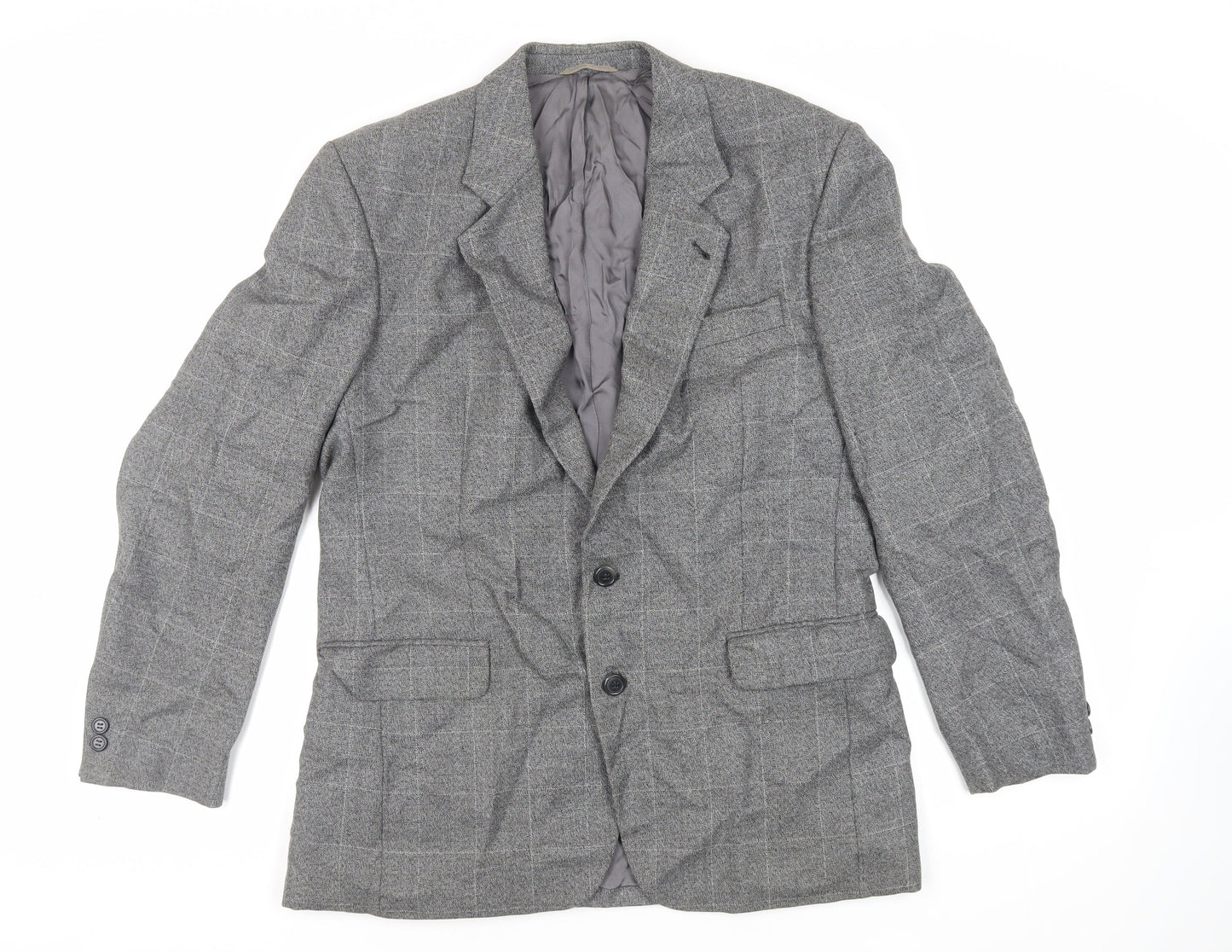 Skopes Mens Grey Polyester Jacket Suit Jacket Size 40 Regular