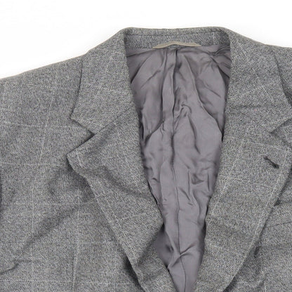 Skopes Mens Grey Polyester Jacket Suit Jacket Size 40 Regular