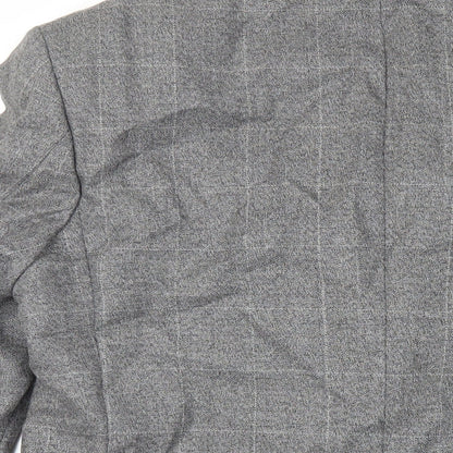 Skopes Mens Grey Polyester Jacket Suit Jacket Size 40 Regular