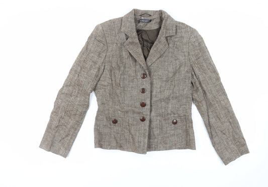 Alex & Co Womens Beige Jacket Blazer Size 10 Button