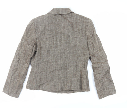 Alex & Co Womens Beige Jacket Blazer Size 10 Button