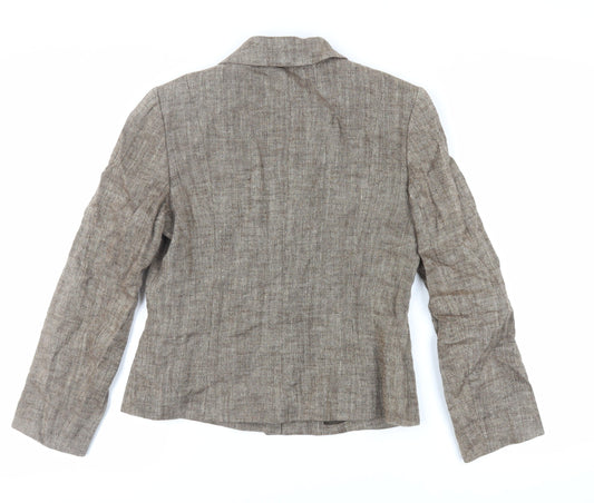 Alex & Co Womens Beige Jacket Blazer Size 10 Button