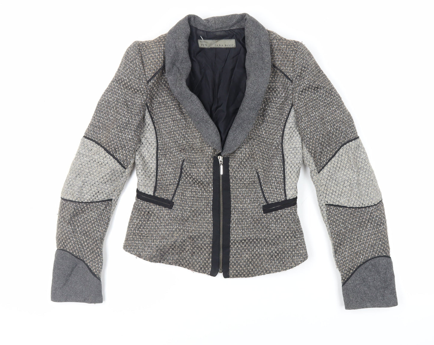 Womens UK Size XS Zara Grey Jacket