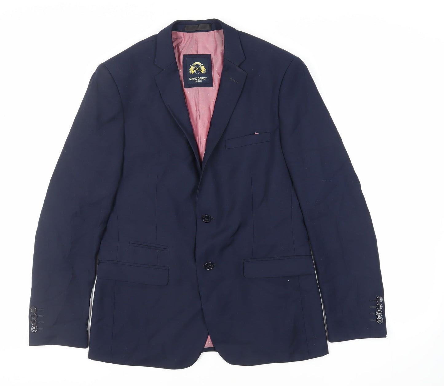 Mens UK Size 40 Marc Darcy Regular Blue Suit Jacket
