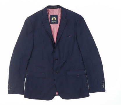 Mens UK Size 40 Marc Darcy Regular Blue Suit Jacket