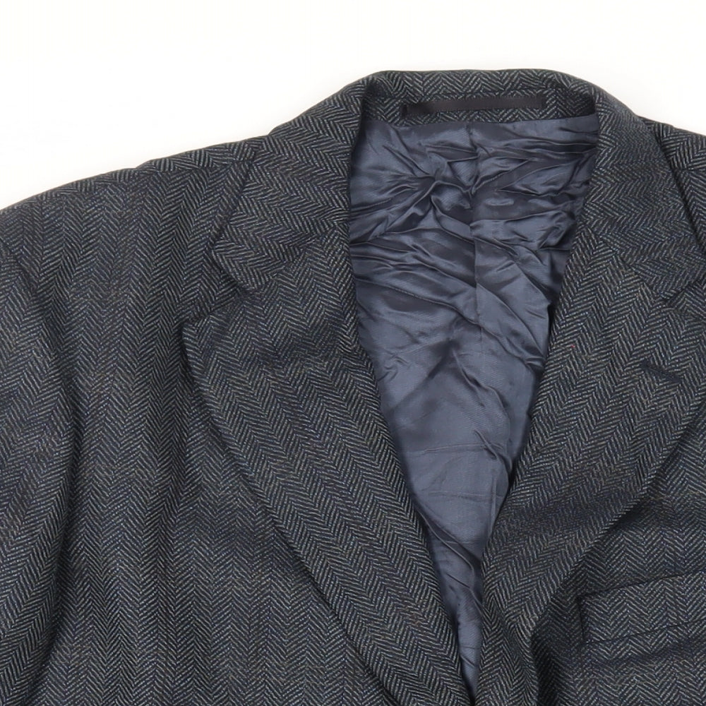 Mens UK Size 42 Wellington Regular Blue Suit Jacket