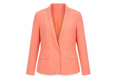 Oasis Womens Orange Jacket Blazer Size 12 Button