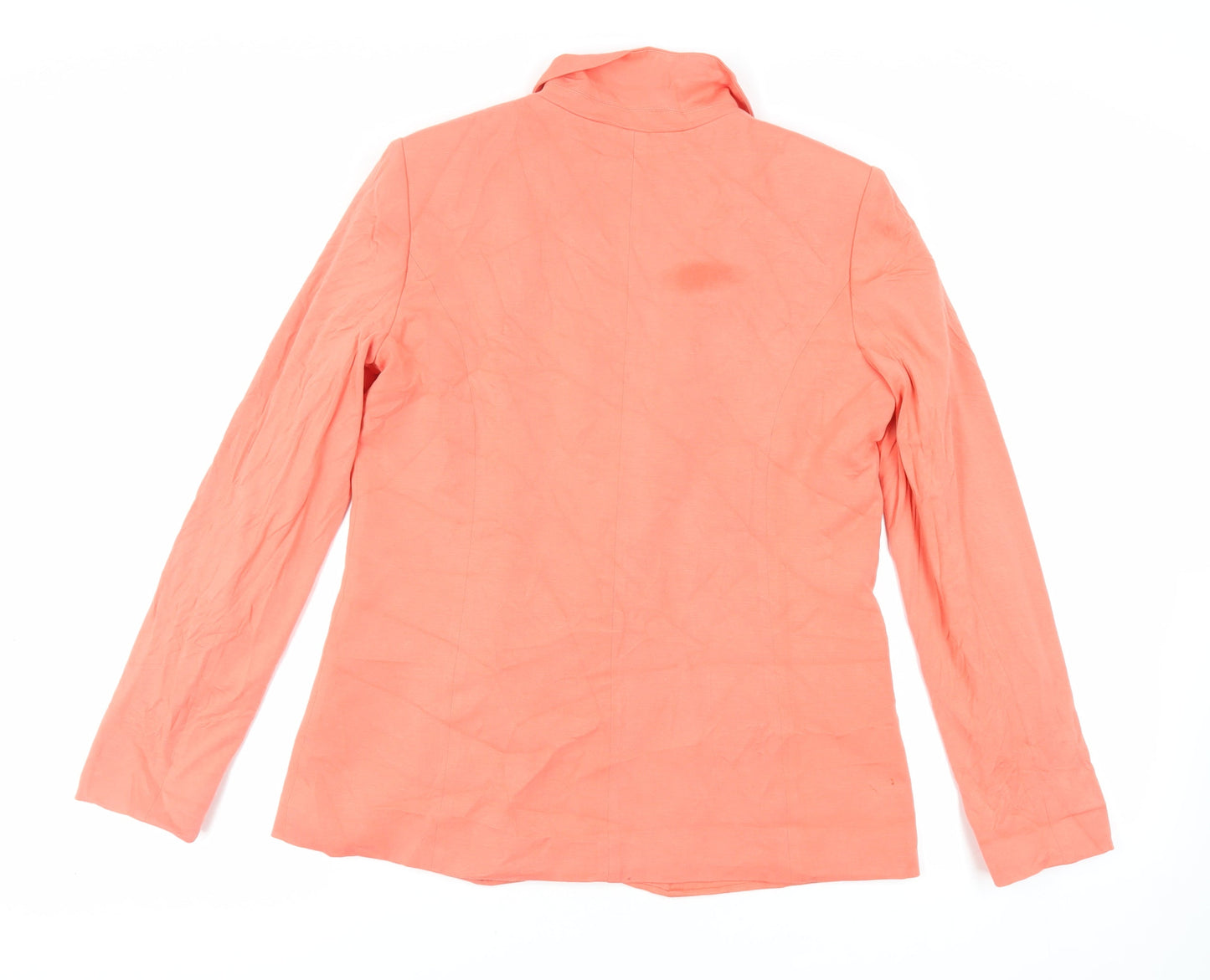 Oasis Womens Orange Jacket Blazer Size 12 Button