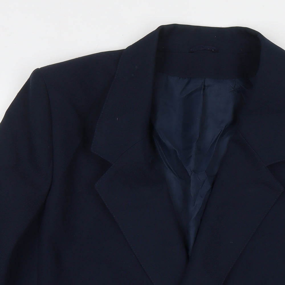 Classics Womens Blue Jacket Blazer Size 14 Button