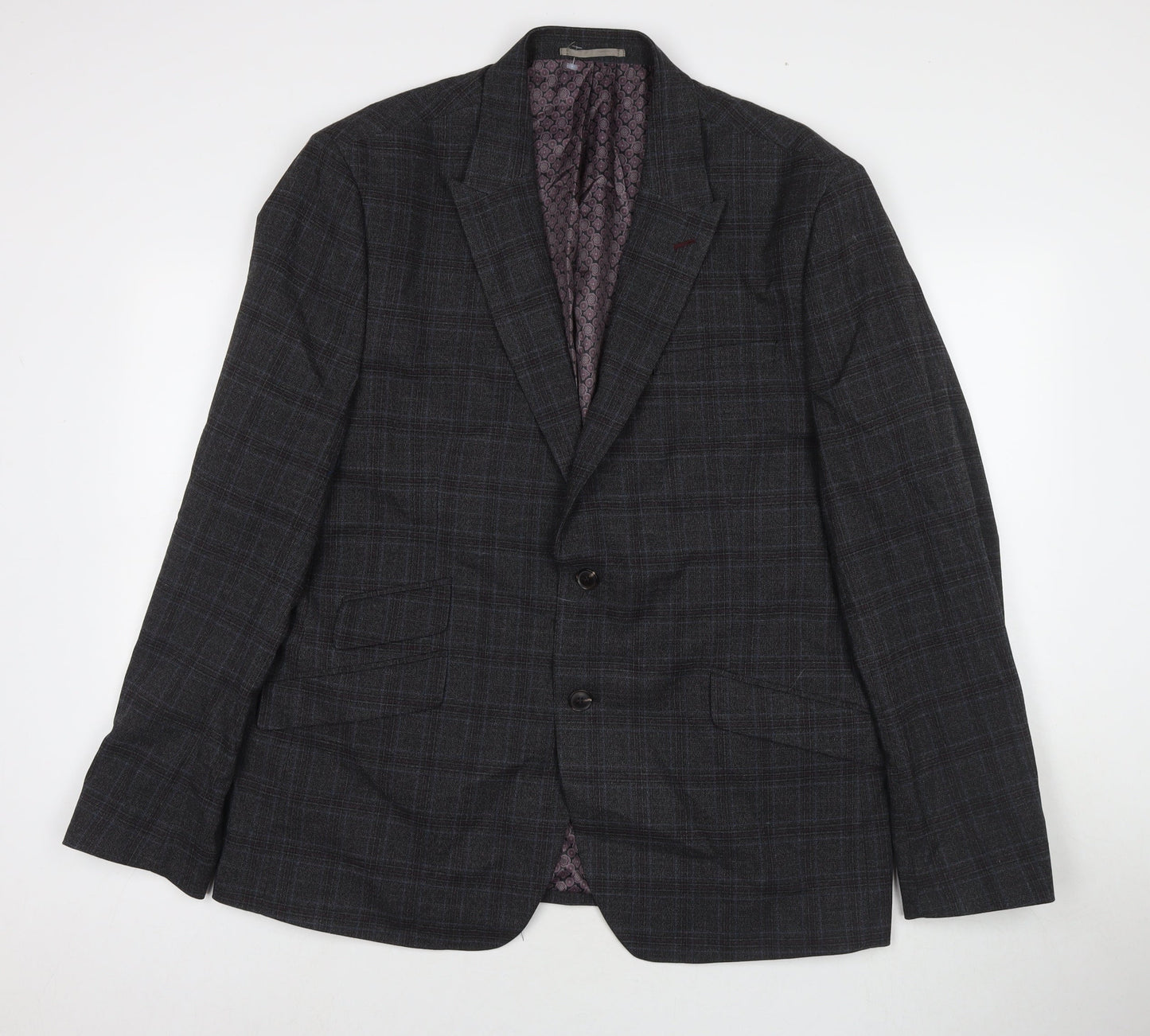 Mens UK Size 48 Burton Regular Grey Suit Jacket