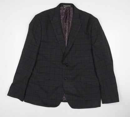 Mens UK Size 48 Burton Regular Grey Suit Jacket