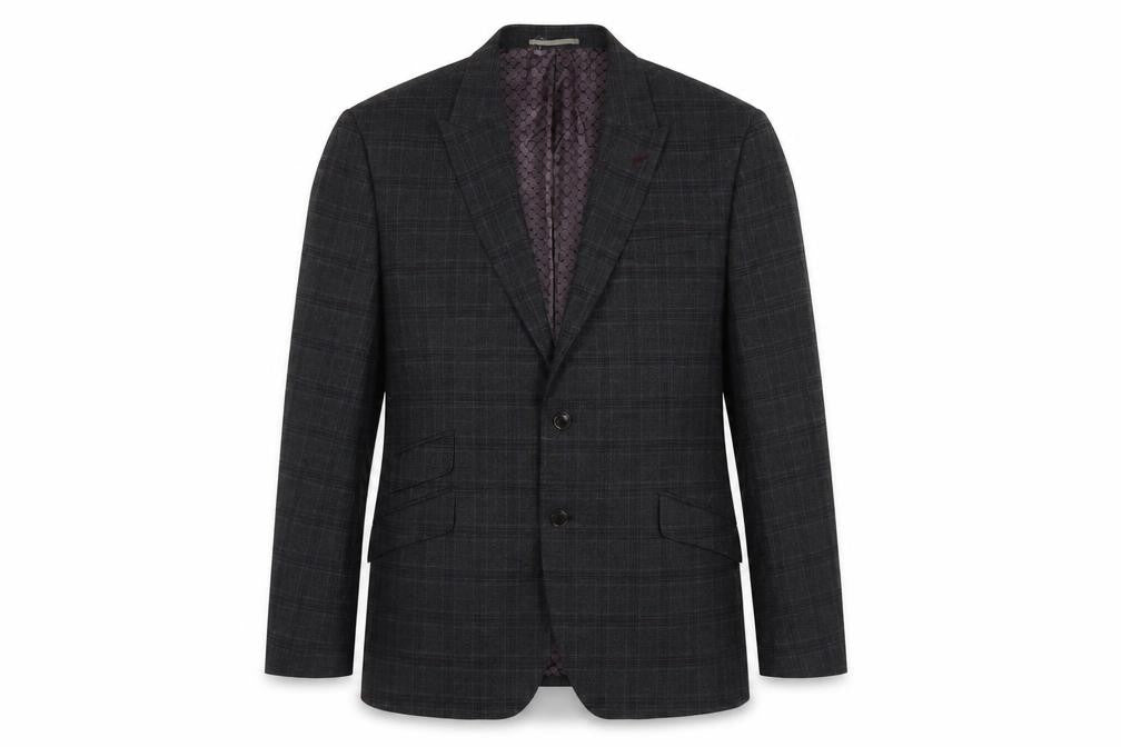 Mens UK Size 48 Burton Regular Grey Suit Jacket