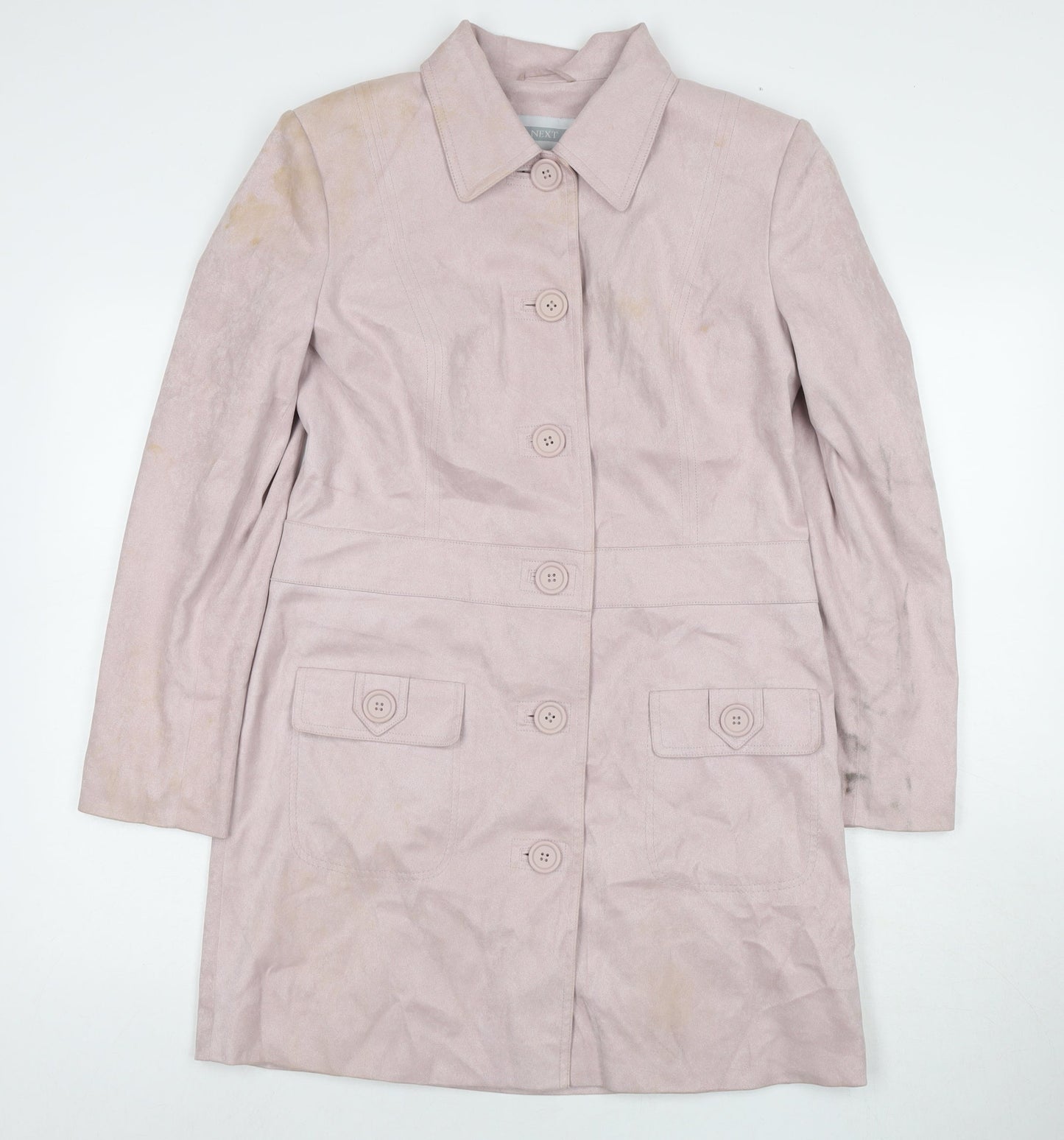 Womens UK Size 14 NEXT Pink Pea Coat