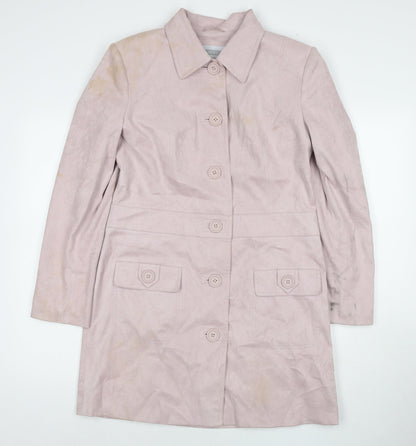 Womens UK Size 14 NEXT Pink Pea Coat