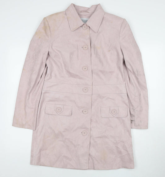 Womens UK Size 14 NEXT Pink Pea Coat