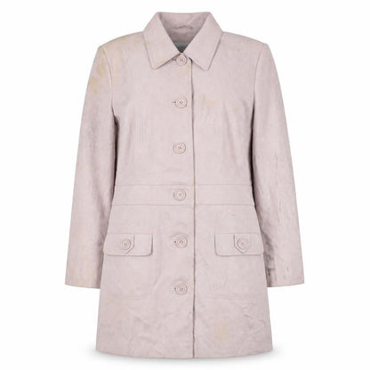 Next Womens Pink Pea Coat Coat Size 14 Button