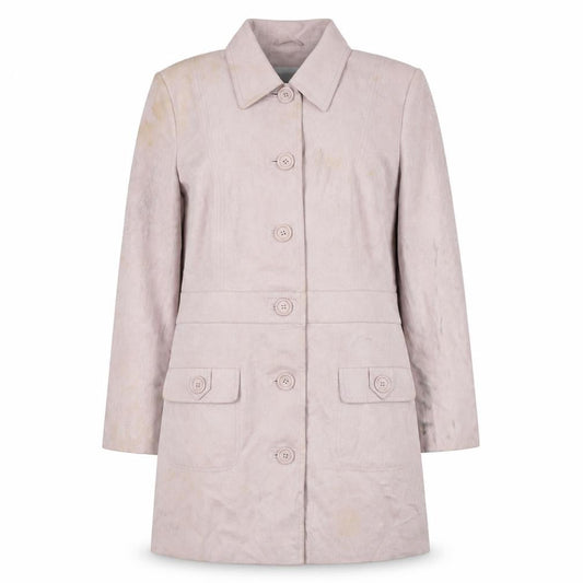 Next Womens Pink Pea Coat Coat Size 14 Button