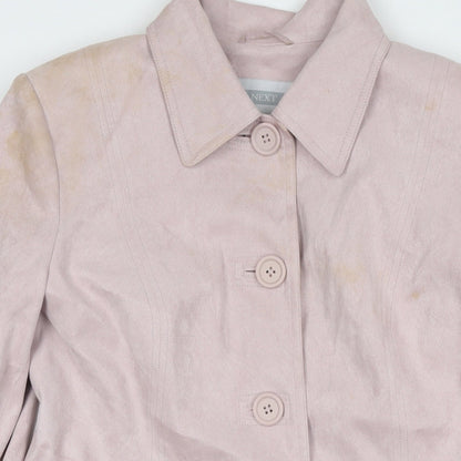 Womens UK Size 14 NEXT Pink Pea Coat