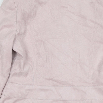 Womens UK Size 14 NEXT Pink Pea Coat