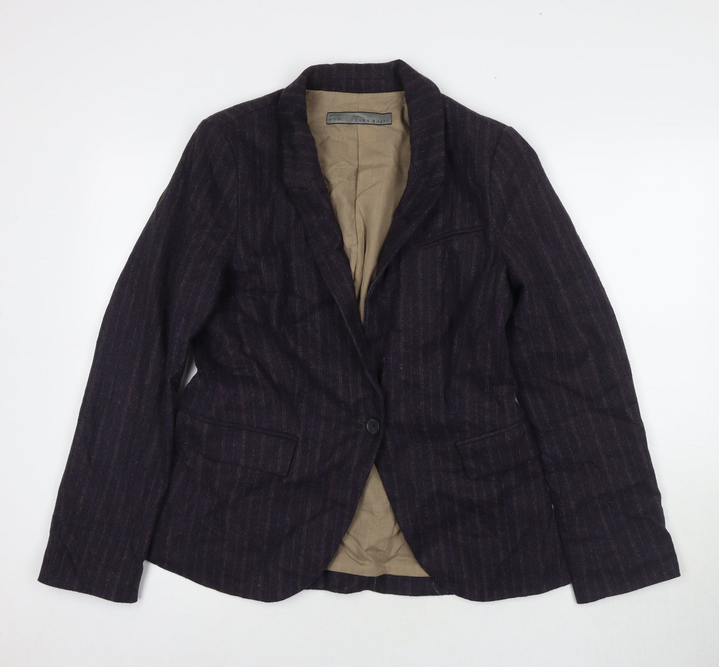 Womens UK Size L Zara Purple Jacket