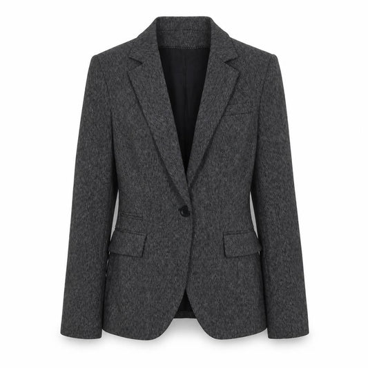Zara Womens Grey Jacket Blazer Size M Button