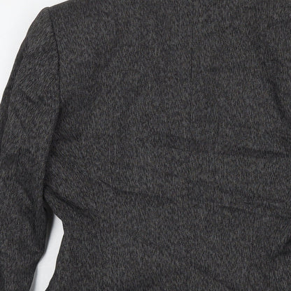 Zara Womens Grey Jacket Blazer Size M Button